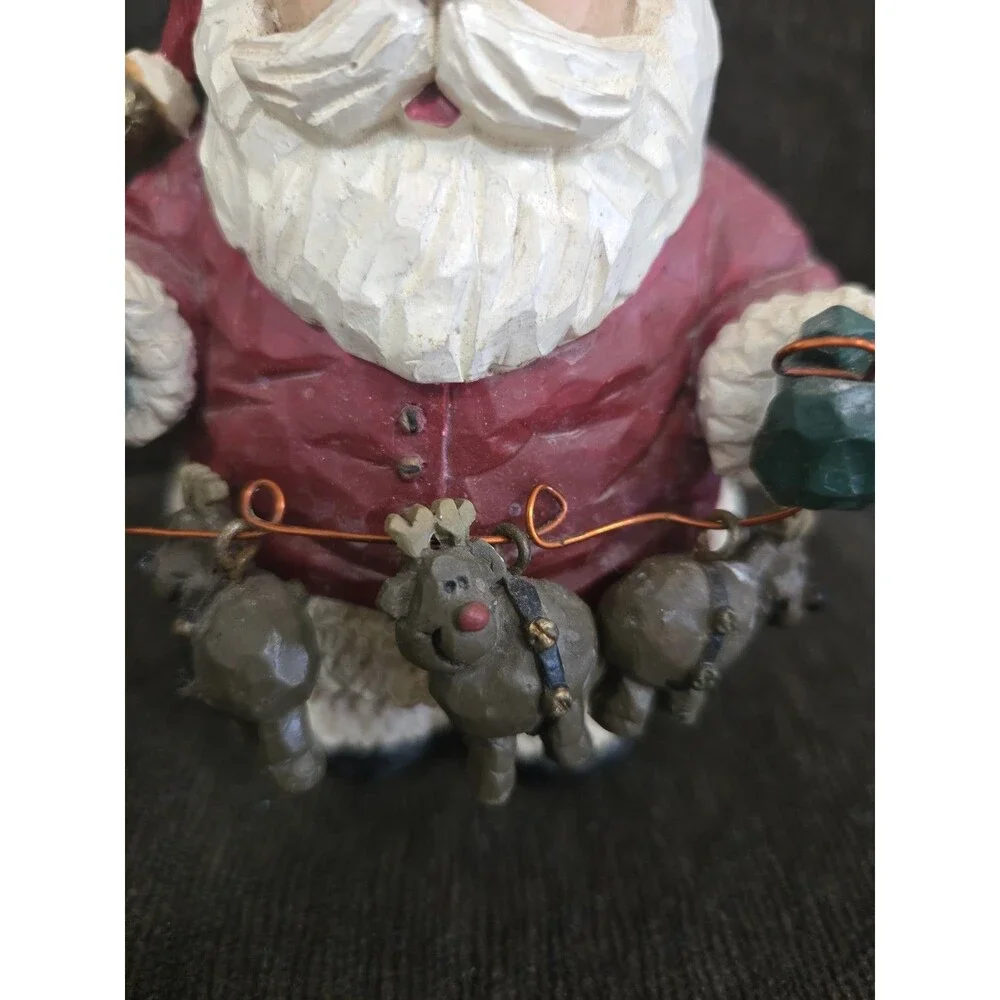 Whimsical Santa Claus Soap Lotion Pump Dispenser Ceramic Christmas Decor